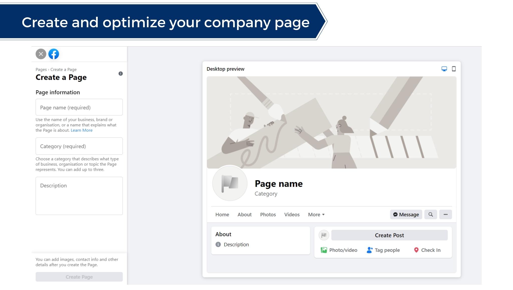 optimize company page
