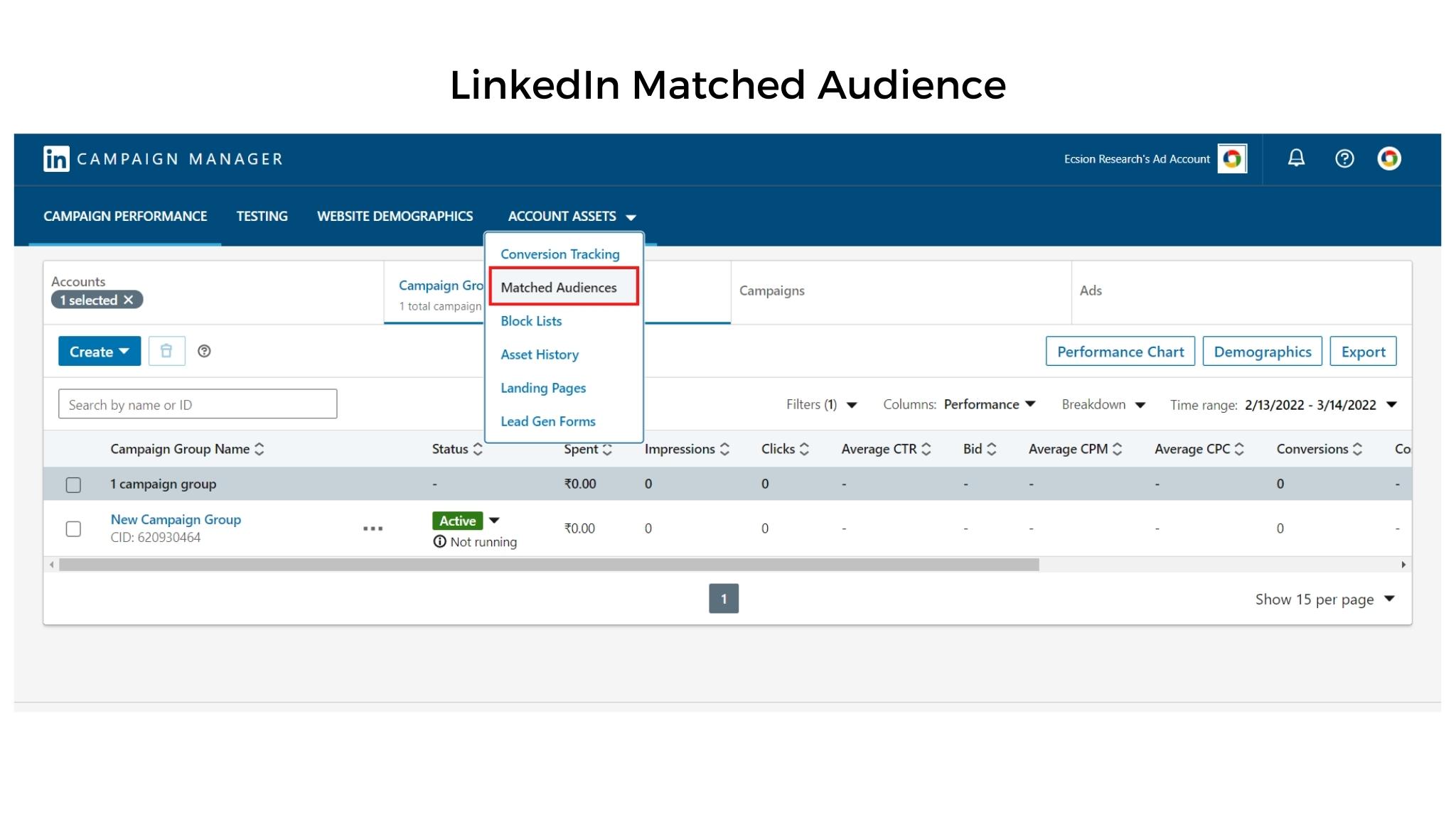 What is LinkedIn Matched Audience?